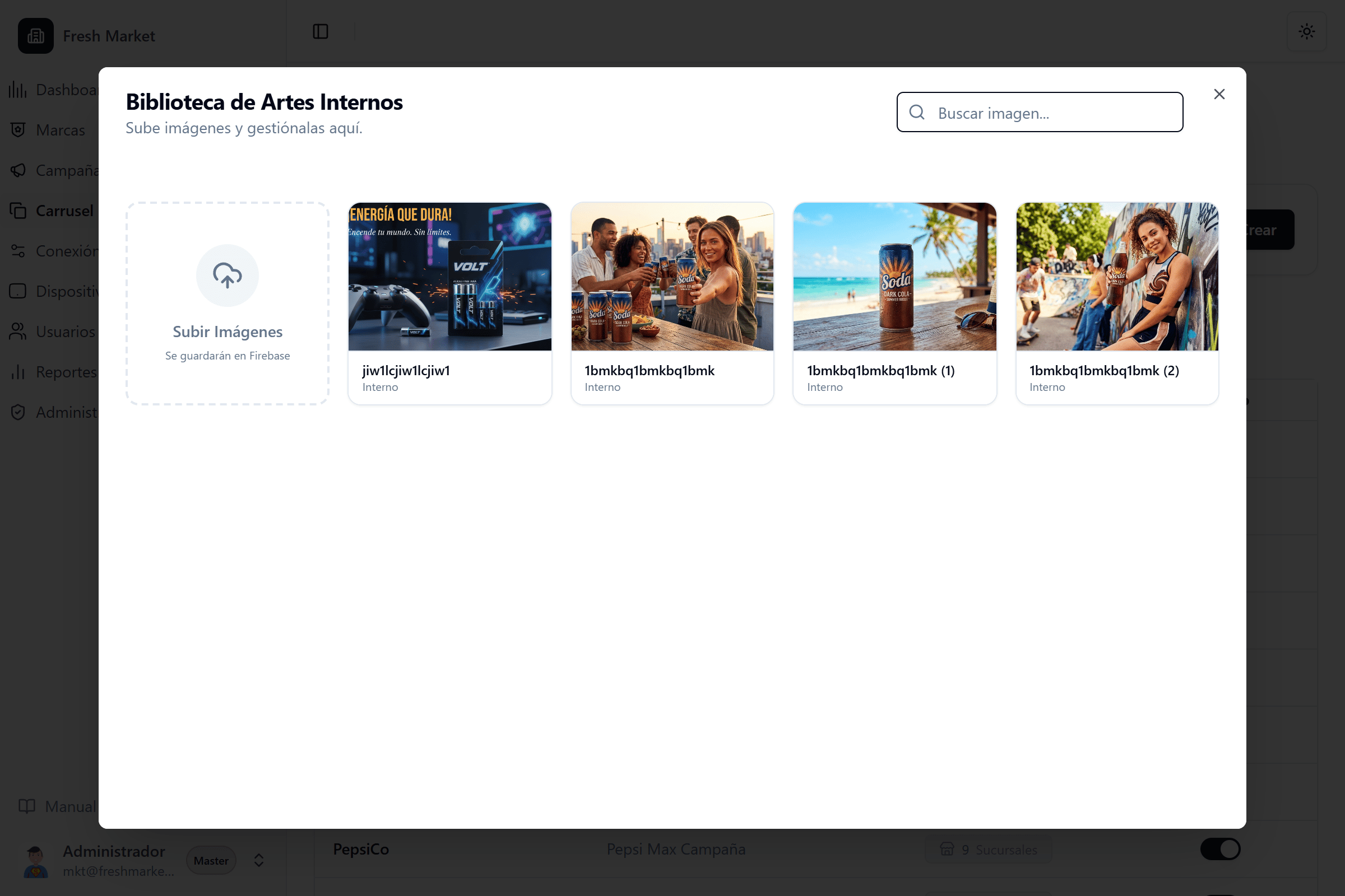 Gestión de carrusel (standby)